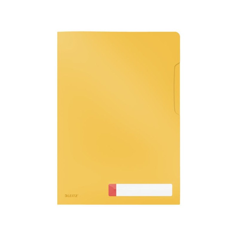 Folder A4 z kieszonką na etykietę, żółty 47080019 LEITZ