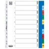 Przekładki A4 MAXI 1-10 kolor PP numeryczne 100205095 OXFORD