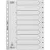 Przekładki numeryczne do segregatora A4 1-10 białe PP 100204765 OXFORD