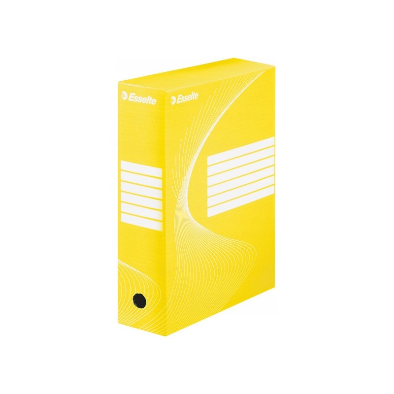 Pudło archiwizacyjne na dokumenty 100mm Standard żółte 128423 ESSELTE