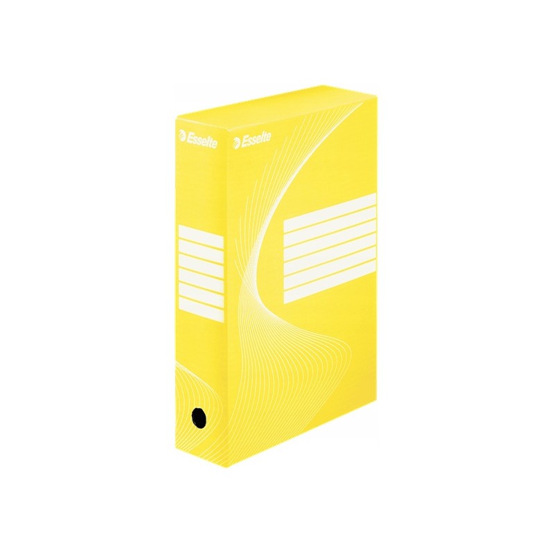 Pudło archiwizacyjne na dokumenty 80mm Standard żółte 128413 ESSELTE