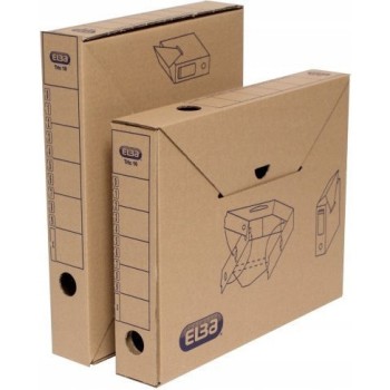 Pudło archiwizacyjne pudełko na dokumenty 5,5cm brązowe kartonowe TRIC 100552622 ELBA
