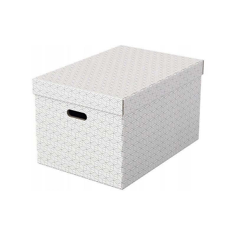 Pudełka domowe do przechowywania rozmiar L 3 sztuki białe 628286 ESSELTE