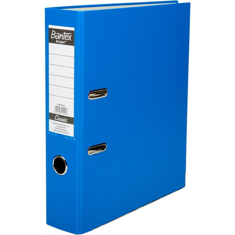 Segregator na dokumenty A4 75mm CLASSIC niebieski 400044104 BANTEX BUDGET
