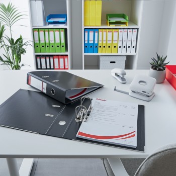 Segregator A4/75mm z mechanizmem czerwony VIVIDA 624068 ESSELTE No.1