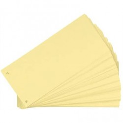 Przekładka kartonowa 1/3 A4 105x240mm żółte (100szt) 100205026 OXFORD